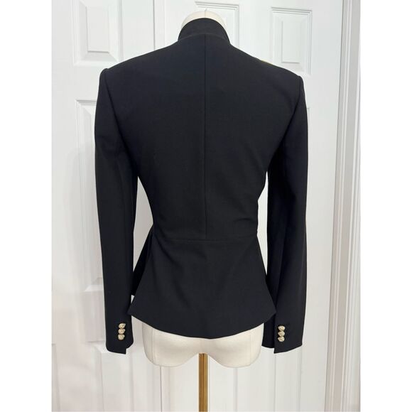 Express Womens Black Long Sleeve Button Front Military Style Jacket Size XS - Picture 5 of 7